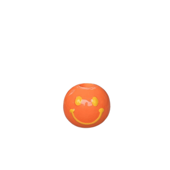 Smiley Kaarsenhouder – oranje