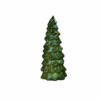 Glazen kerstboom met lampjes – groen