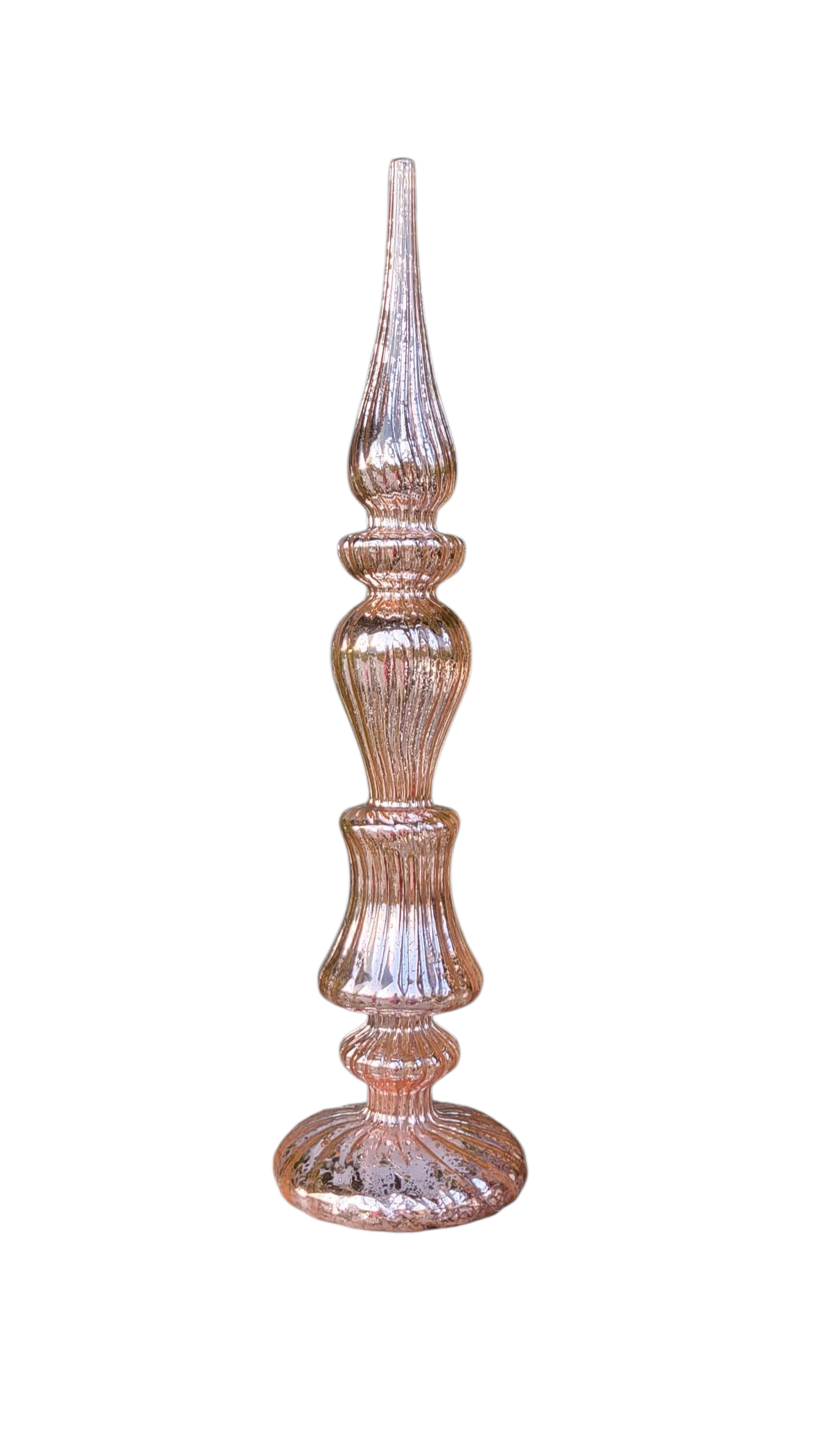 glazen piek met verlichting