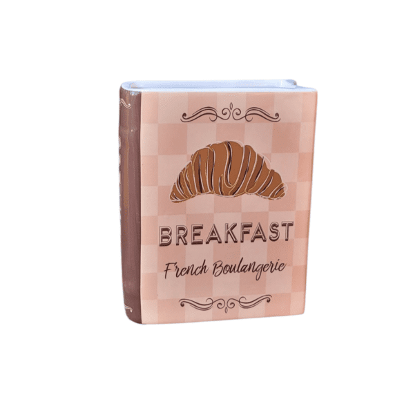 Vaas Boek Croissant – Bestekhouder & Keuken Decoratie