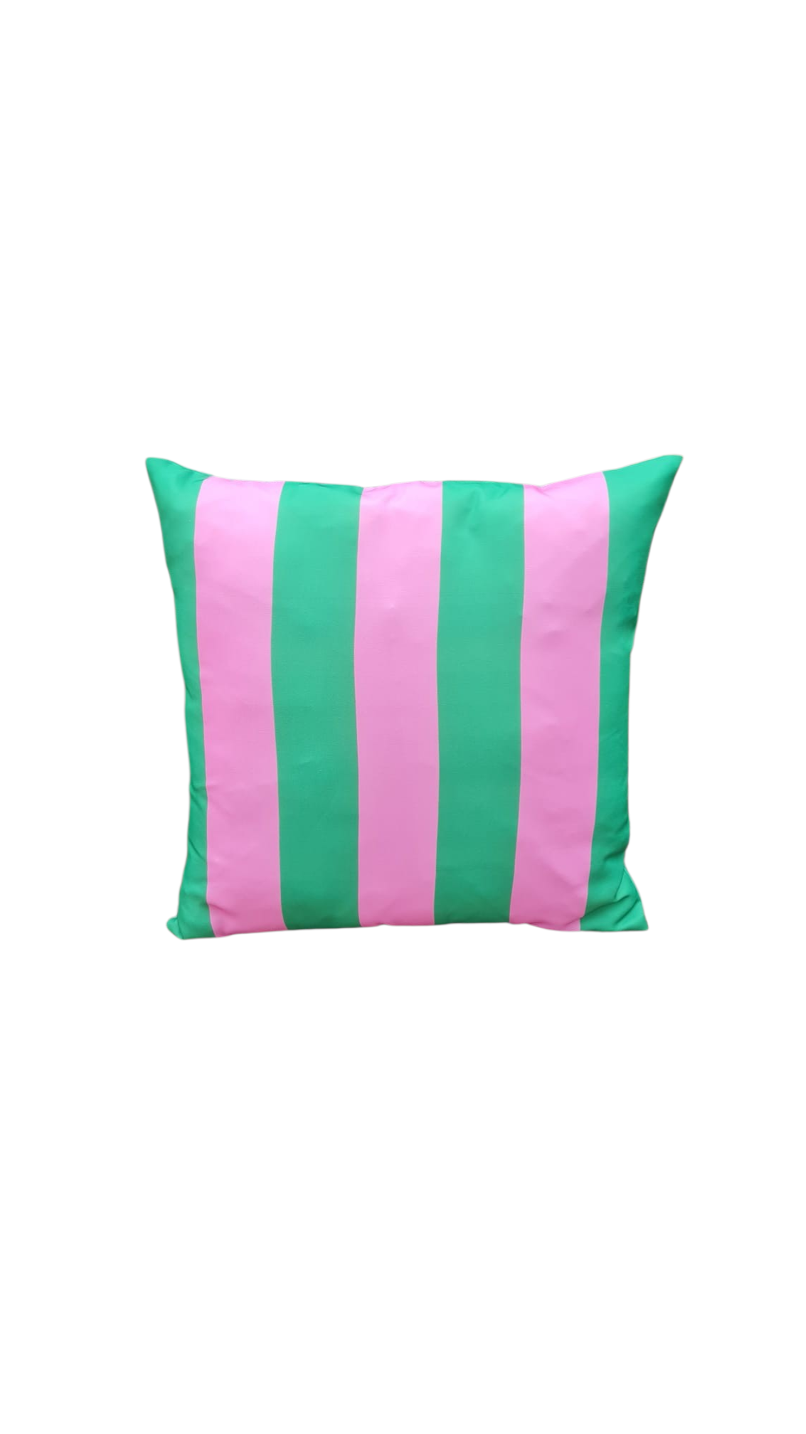 Buitenkussen Gestreept Roze/Groen 45x45 cm