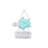 Welkom Hanger Schildpad – Handgemaakt op Bali – 11x13 cm